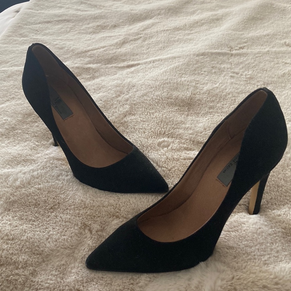 Suede heels